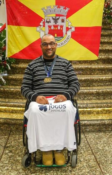 Homenagem a Rui Rodrigues campeão mundial e da europa de andebol em cadeira de rodas