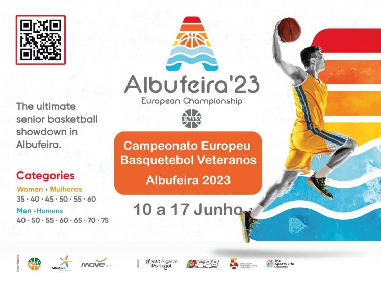 7.º CAMPEONATO EUROPEU DE BASQUETEBOL VETERANOS ALBUFEIRA`23