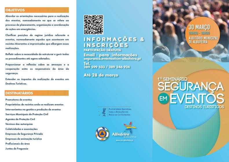 Programa - 1º Seminário Segurança em Eventos - Destinos Turísticos