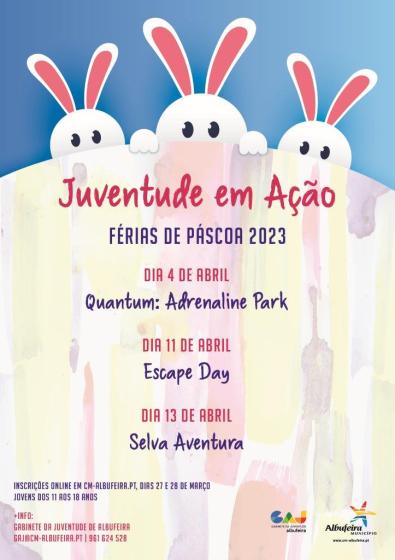 Cartaz - Juventude em Ação - Férias da Páscoa 2023