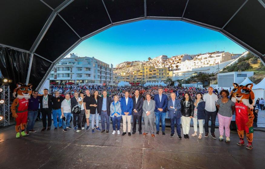 Cerimónia de abertura da Festa do Basquetebol Juvenil