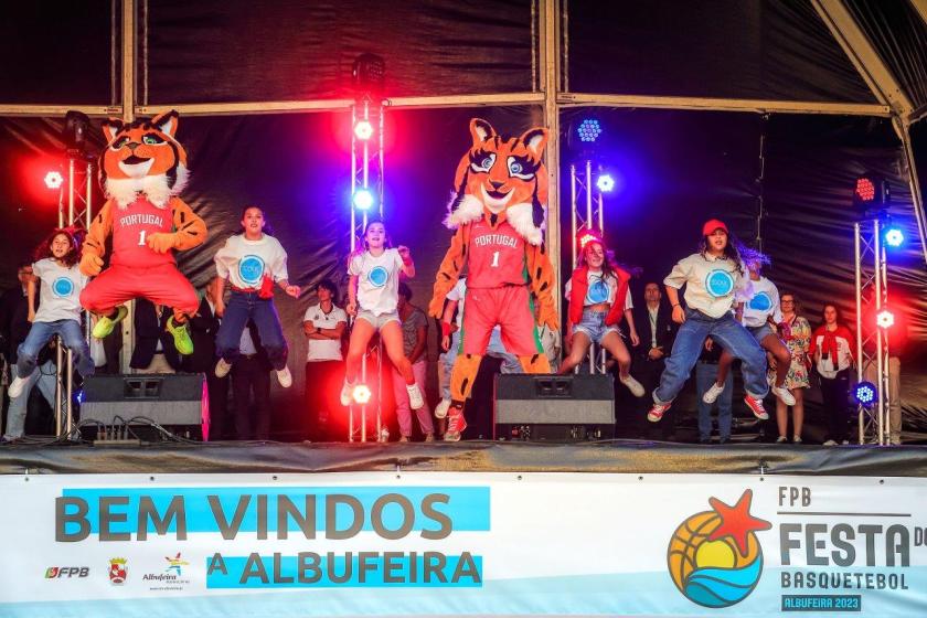 Cerimónia de abertura da Festa do Basquetebol Juvenil