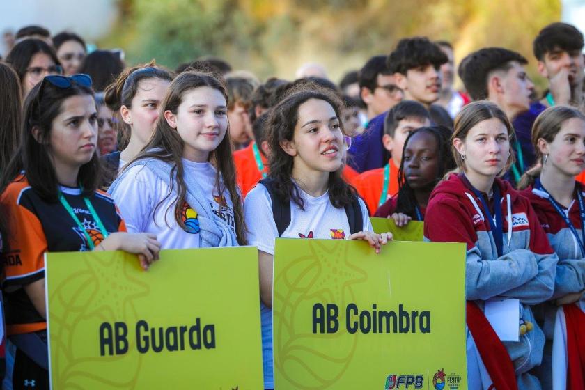 Cerimónia de abertura da Festa do Basquetebol Juvenil