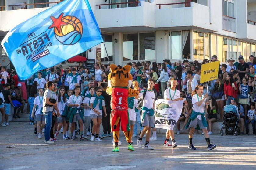 Cerimónia de abertura da Festa do Basquetebol Juvenil