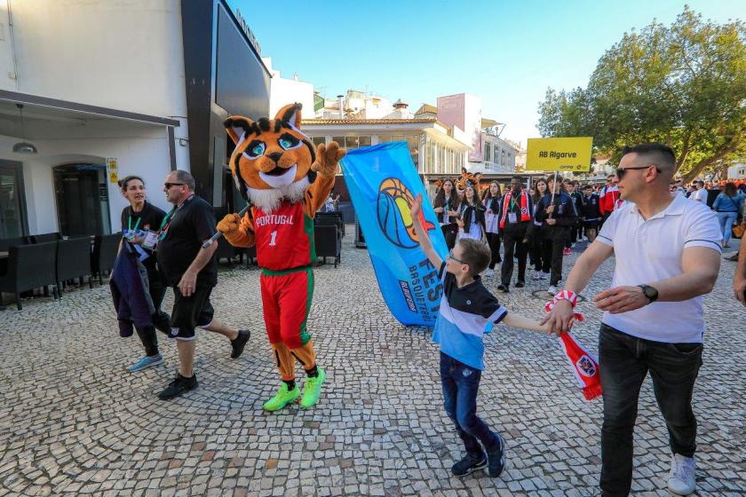 Cerimónia de abertura da Festa do Basquetebol Juvenil