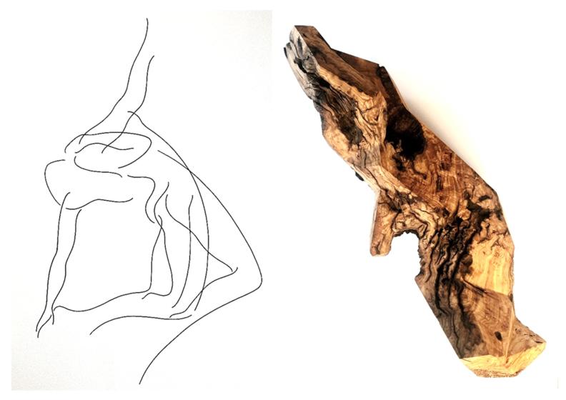 Exposição &quot;Línea – Lignum&quot;, de Cibele Saque e Romeu Delmar