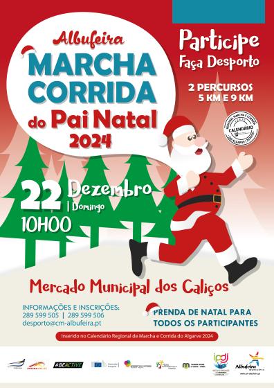 Cartaz - Marcha Corrida do Pai Natal 2024