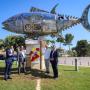 Escultura &amp;quot;Atum&amp;quot; homenageia os homens e mulheres das conserveiras de Albufeira